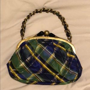 JCrew silk chain handle mini bag